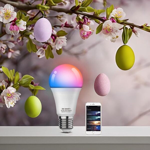 Smart Light Bulb KL110, WiFi LED Magic Home Smart Light Bulb APP Work with Alexa & Google Assistant, E26 A19 Dimmable, 2.4Ghz, No Hub Required, 800LM Soft White 2700K, 9W Colorful Changing Lamp - Image 2