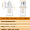 White Motion Sensor Outdoor Porch Lights Upgraded,... - Image 8